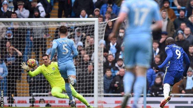 Romelu Lukaku, Ederson, Chelsea, Manchester City