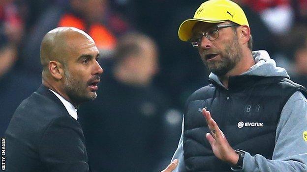 Pep Guardiola and Jurgen Klopp