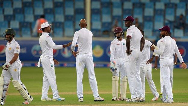 Pakistan against West Indies