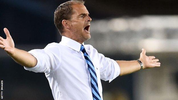 Frank de Boer had a frustrating few months at Inter Milan