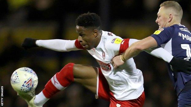 Chiedozie Ogbene helped Rotherham United secure promotion to League One