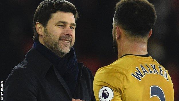 Mauricio Pochettino and Kyle Walker