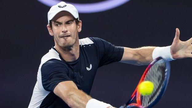 Andy Murray playing at the 2019 Australian Open