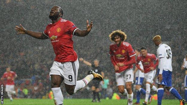 Manchester United striker Romelu Lukaku