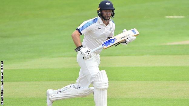 Yorkshire opener Adam Lyth went past 50 for the seventh time in Roses Matches