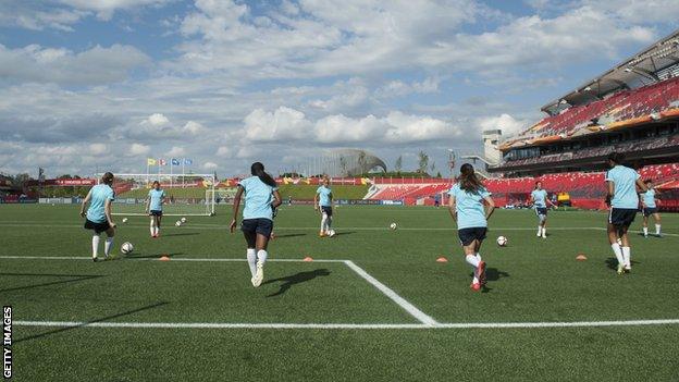 Training at Women's World Cup