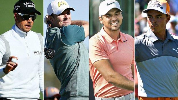 Henrik Stenson, Justin Rose, Jason Day and Rickie Fowler