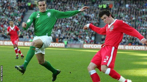 John O'Shea and Gareth Bale