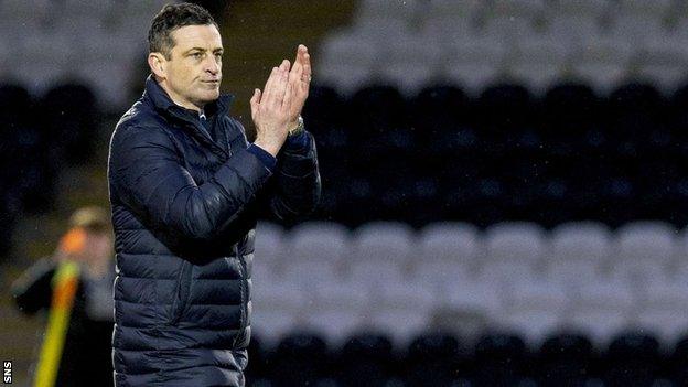 St Mirren manager Jack Ross