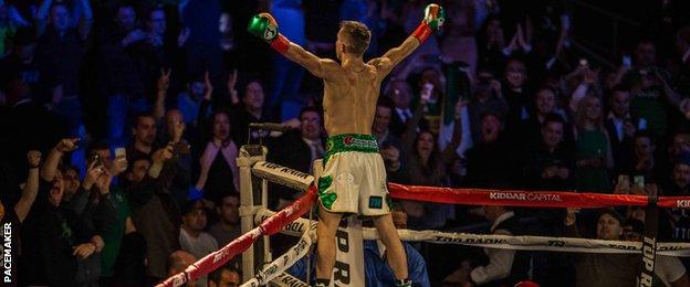 Michael Conlan was cheered on by 5,000 fans in New York