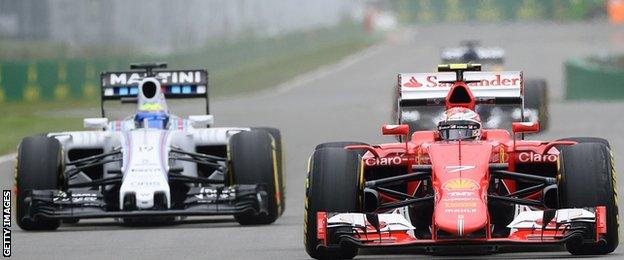 Felipe Massa and Kimi Raikkonen