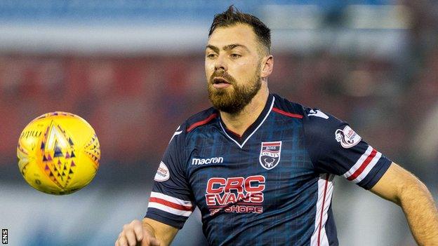 Kenny van der Weg in action for Ross County