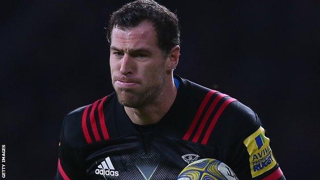 Tim Visser in action for Harlequins