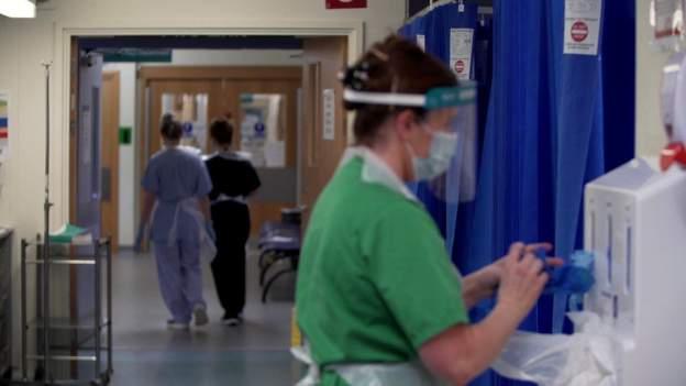 A nurse on a hospital ward