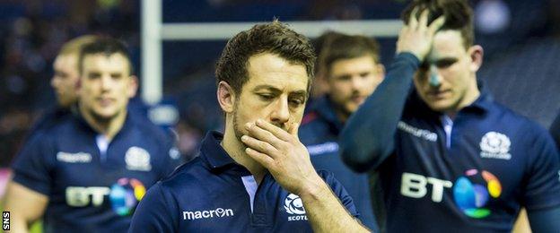 Greig Laidlaw after defeat by England