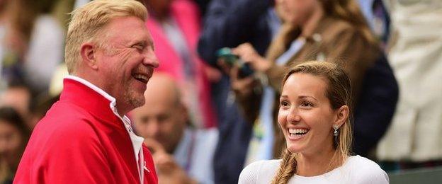 Boris Becker and Jelena Djokovic