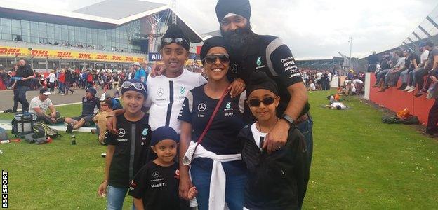 Khera family at Silverstone