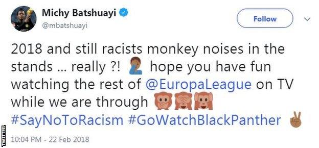 Michy Batshuayi tweet