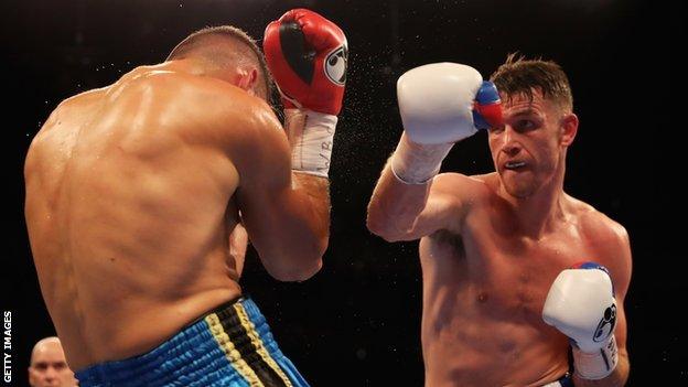 Callum Smith fights Hungary's Norbert Nemesapati