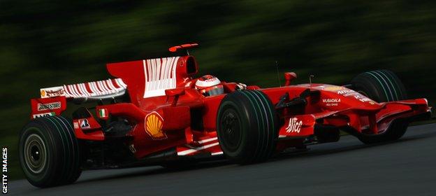 Ferrari in their last constructors-winning year, 2008.