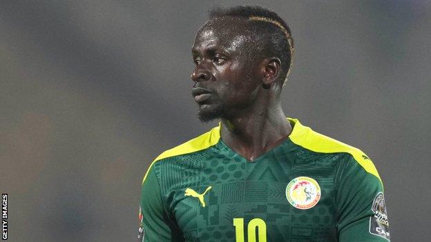 Sadio Mane in action for Senegal