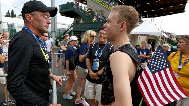 Alberto Salazar and Galen Rupp