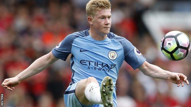 Manchester City midfielder Kevin de Bruyne