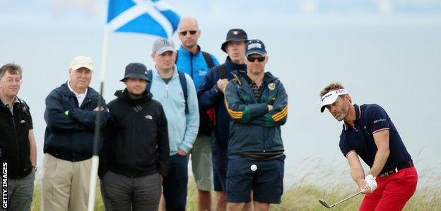 Raphael Jacquelin impresses the crowds at Gullane