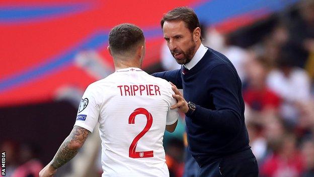 Kieran Trippier and Gareth Southgate