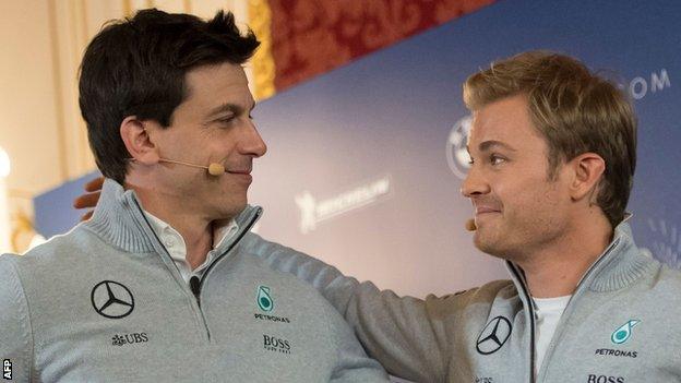 Wolff and Rosberg