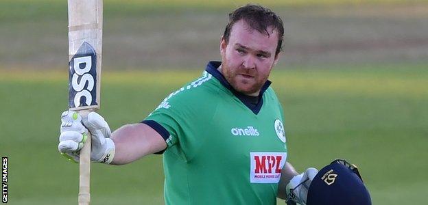 Paul Stirling in action for Ireland