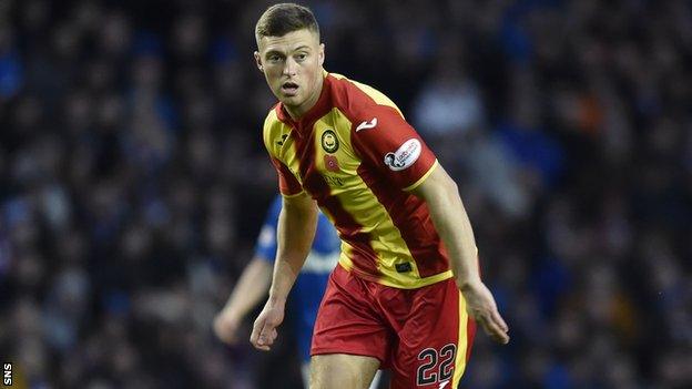 Partick Thistle midfielder Gary Fraser