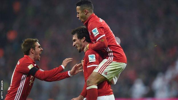 Bayern Munich celebrate