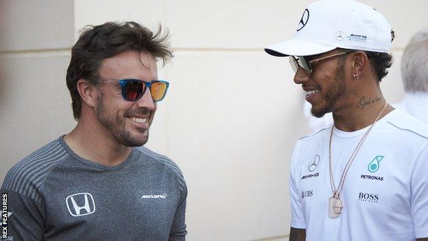 Lewis Hamilton and Fernando Alonso