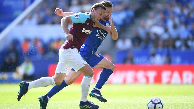 West Ham midfielder Mark Noble