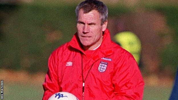 Peter Taylor at England training