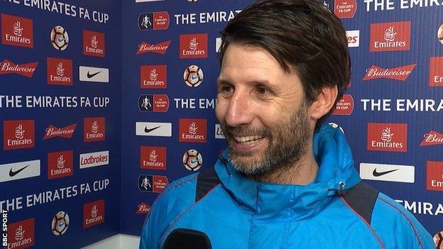 Pompey boss Danny Cowley led then non-league Lincoln City to the FA Cup quarter-finals in 2017