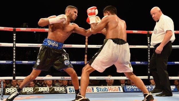 Britain's Gamal Yafai throws a punch