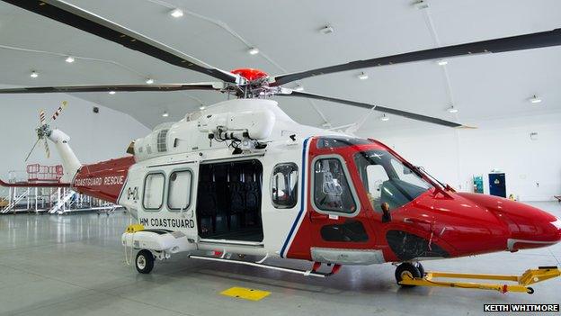 An AgustaWestland AW139 helicopter