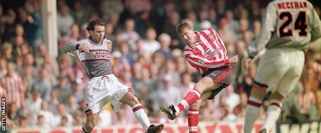 Ryan Giggs, Matt Le Tissier and David Beckham