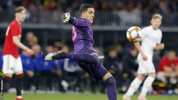 Joel Pereira played in pre-season games for Manchester United this summer