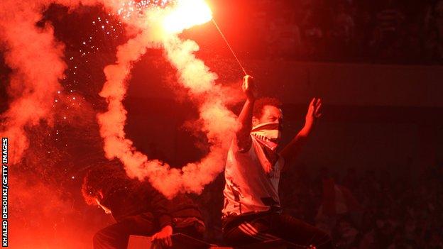 Zamalek fans celebrate