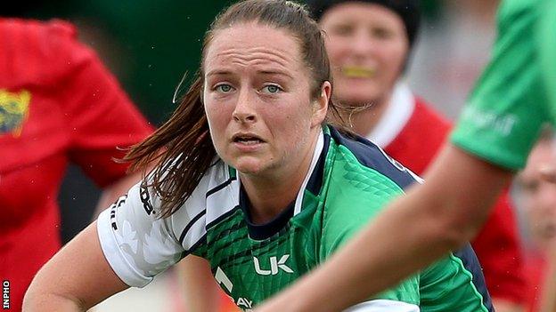 Connacht centre Nicole Fowley makes her Ireland debut against England on Sunday