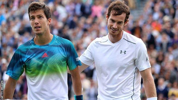 Aljaz Bedene and Andy Murray