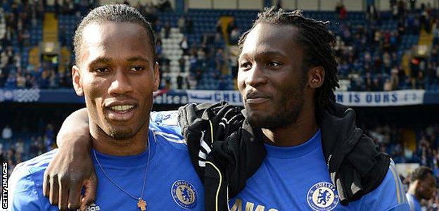 Didier Drogba and Romelu Lukaku