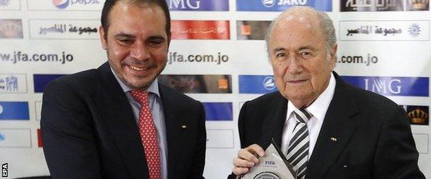 Prince Ali and Sepp Blatter