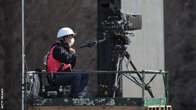 A cameraman in Japan