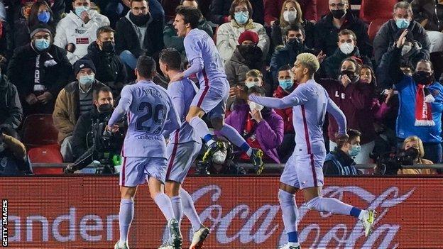 Barcelona celebrate scoring