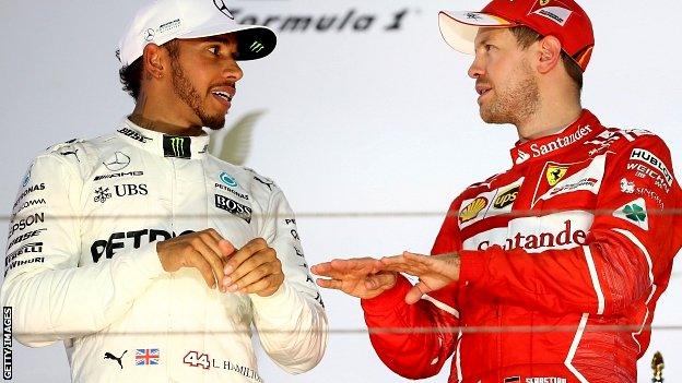 Lewis Hamilton and Sebastian Vettel