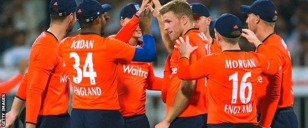 England celebrate